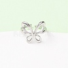 Adjustable 304 Stainless Steel Cuff Rings RJEW-D337-04P-5