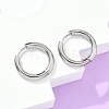 Tarnish Resistant 304 Stainless Steel Huggie Hoop Earrings EJEW-F111-20mm-P-1