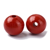 Wood Large Hole European Beads WOOD-D027-01A-2