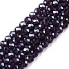 Electroplate Glass Beads Strands EGLA-A044-T4mm-A15-1