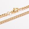 Eco-Friendly Rack Plating Brass Chain Necklaces MAK-J016-02G-A3.0-FF-1