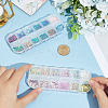 2 Bags 2 Colors 12 Grid Nail Art PET & ABS Sequins/Paillette MRMJ-SP0001-32-3