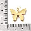 October Breast Cancer Pink Awareness Ribbon Brass Enamel Pendants KK-S517-04B-G-3
