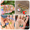 1000Pcs 10 Colors Handmade Lampwork Beads LAMP-TA0001-29-8