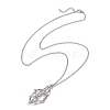 Non-Tarnish 3Pcs 3 Styles 304 Stainless Steel Macrame Pouch Necklace Makings NJEW-JN04901-02-4