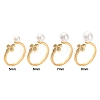 Brass Micro Pave Clear Cubic Zirconia Peg Bails Cuff Finger Ring Settings KK-S360-014-NF-5