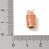 Brass Enamel Pendants KK-CBA1717-03G-02-3