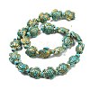 Synthetic Turquoise Dyed Beads Strands G-P507-05R-2