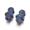 Imitation Druzy Gemstone Resin Beads RESI-L026-G05-1