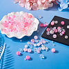Transparent & Opaque Acrylic Bead OACR-TAC0002-08B-6