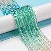Dyed & Heated Synthetic Quartz Beads Strands G-P502-01A-M-3