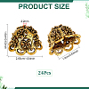 24Pcs Tibetan Style Alloy Bead Caps TIBE-PH0002-63AG-2