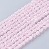 Opaque Solid Color Glass Beads Strands X-GLAA-A036-G01-1