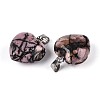 Natural Rhodonite Pendants G-T143-49F-2