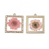 Epoxy Resin Pendants X-RESI-T045-029C-3