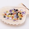 Mixed Grade A Square Shaped Cubic Zirconia Pointed Back Cabochons X-ZIRC-M004-3x3mm-1