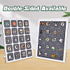 20 Grids Rectangle Felt Wall Mounted Brooch Organizer Display Stands ODIS-WH0038-97-4