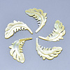 Natural Yellow Shell Pendants SSHEL-N036-063-1