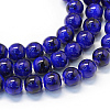 Baking Paint Glass Round Bead Strands X-DGLA-Q019-8mm-71-1