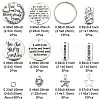 DIY Inspirational Words Keychain Making Kit DIY-FS0005-26-4