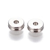 Tarnish Resistant 201 Stainless Steel Grooved Spacer Beads STAS-P239-05P-1