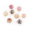 Craftdady 32Pcs 8 Colors ABS Plastic Imitation Pearl Charms KK-CD0001-23-13