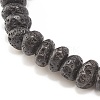 Natural Lava Rock Beaded Stretch Bracelet BJEW-JB08294-8