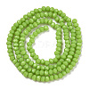 Opaque Solid Color Glass Beads Strands EGLA-A034-P6mm-D30-2