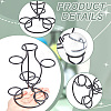 7-Slot Iron Easter Egg Display Stands ODIS-WH0058-21B-EB-5