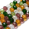 Glass Beads Strands EGLA-A034-M8mm-26-3