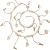 Heart Wooden Beads Hanging Clips HJEW-GO00067-1