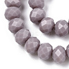 Opaque Solid Color Glass Beads Strands GLAA-L026-6mm-01-01-3