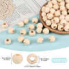 Natural Unfinished Wood Beads WOOD-PA0001-16B-2