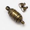 Brass Magnetic Clasps with Loops KK-MC025-AB-NF-1