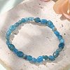 Natural Apatite Bead Stretch Bracelets BJEW-K213-40-4