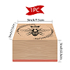 CRASPIRE 1Pc Beechwood Stamps & 1Pc Resin Stamp Sheet DIY-CP0007-96H-2