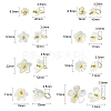 80Pcs 8 Styles ABS Plastic Imitation Pearl Pendants KY-CJ0001-95-2