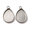 304 Stainless Steel Pendant Cabochon Settings STAS-D379-08A-P-1