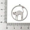 201 Stainless Steel Pendants STAS-G366-02P-08-3