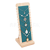 Detachable Bamboo Slant Back Necklace Display Stands NDIS-WH0001-14-1