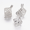 Brass Locket Pendants KK-P115-06P-3