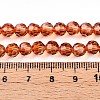 Baking Paint Transparent Glass Beads Strands DGLA-A035-T6mm-A04-5