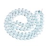 Baking Paint Transparent Glass Beads Strands DGLA-N021-01B-01-2