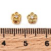 Brass Micro Pave Cubic Zirconia Beads KK-D407-14G-3