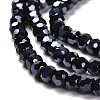 Electroplate Opaque Glass Beads Strands EGLA-A035-P4mm-A18-3
