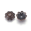 Tibetan Style Bead Caps TIBEB-00955-R-NR-1