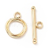 Rack Plating Brass Toggle Clasps KK-E034-16LG-1