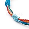 7 Knot Rainbow Lucky Bracelets BJEW-JB05819-2