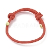 Adjustable Nylon Round Milan Cord Slider Bracelet Making FB-H001-01G-05-1