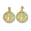 Brass Micro Pave Cubic Zirconia Pendants KK-H472-53D-G-1